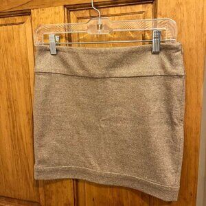 [Diane von Furstenberg] Tan and Gold Mini Skirt